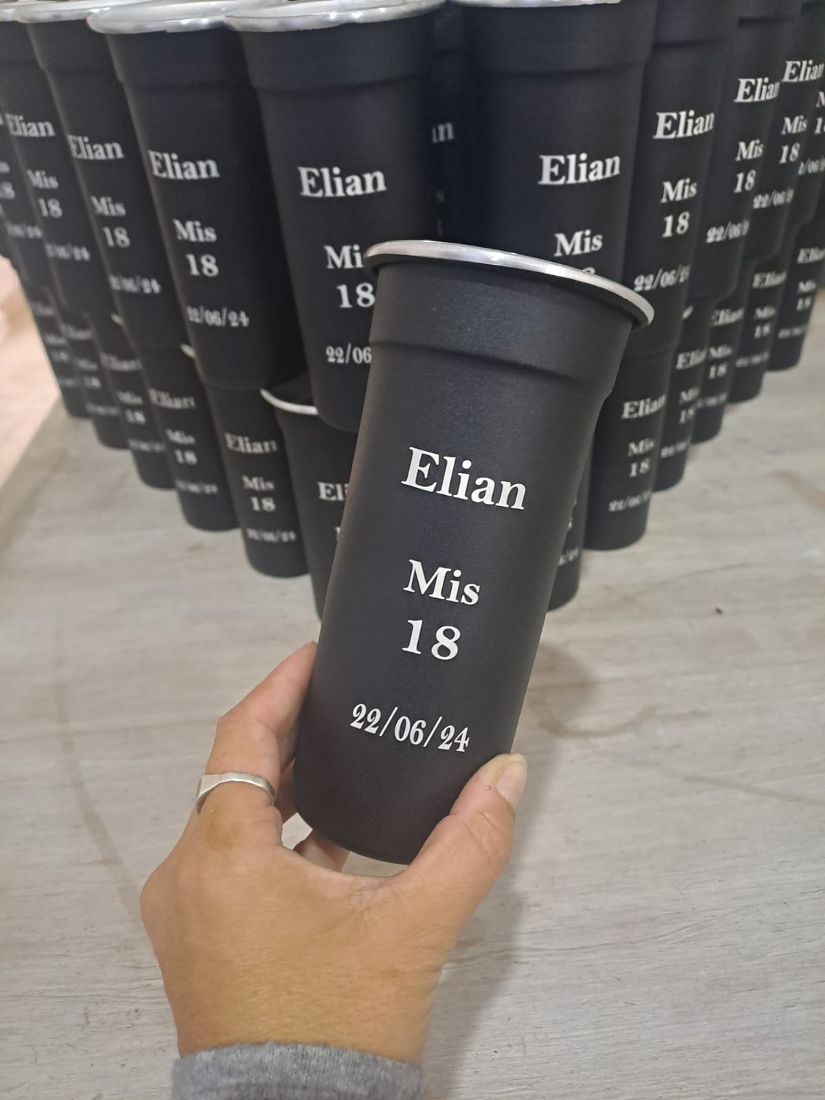 Souvenir para 18 años - Vaso Aperitivo de 600ml con sorbete