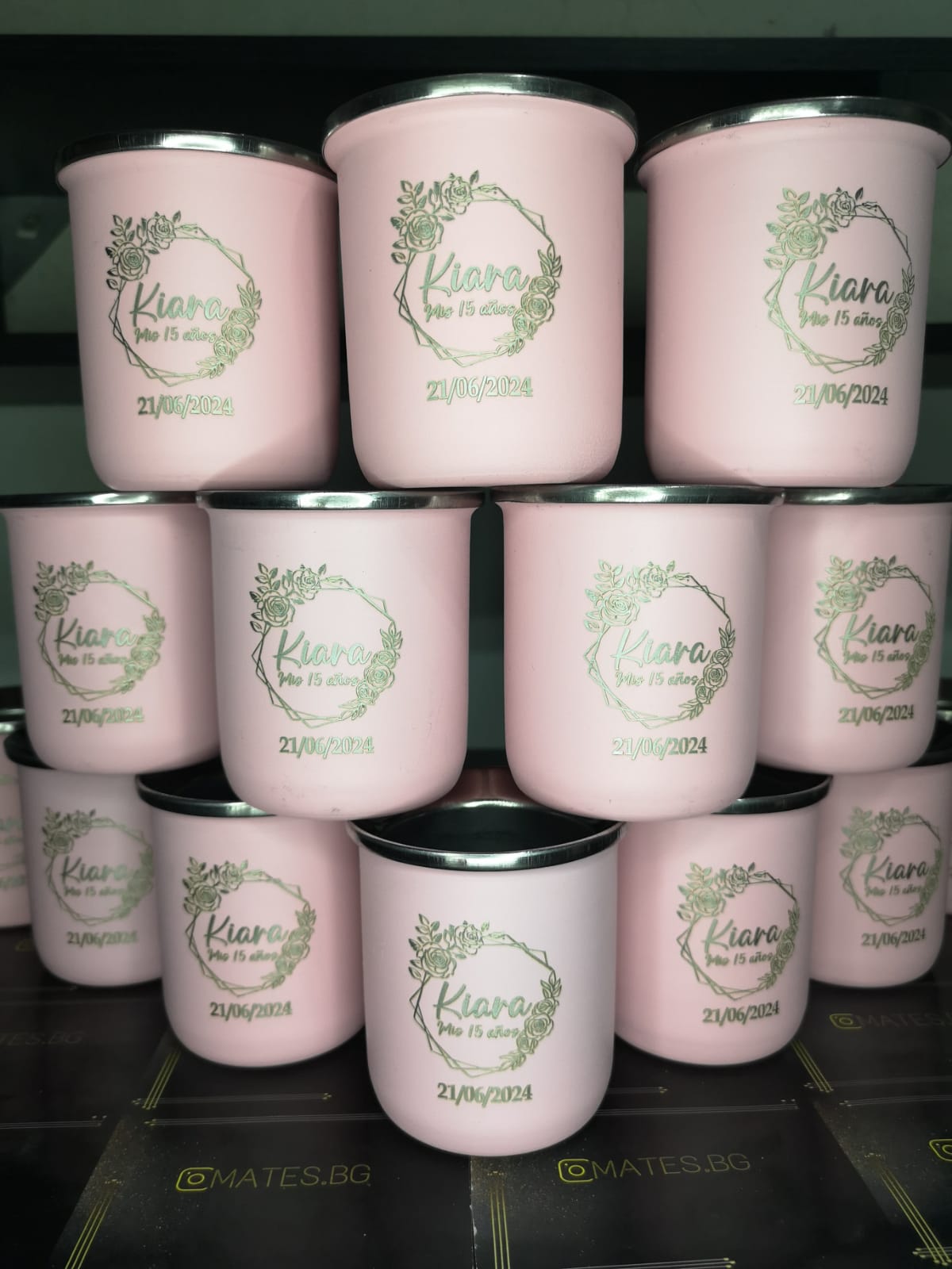 Souvenir para 15 años - Mate vasito personalizado
