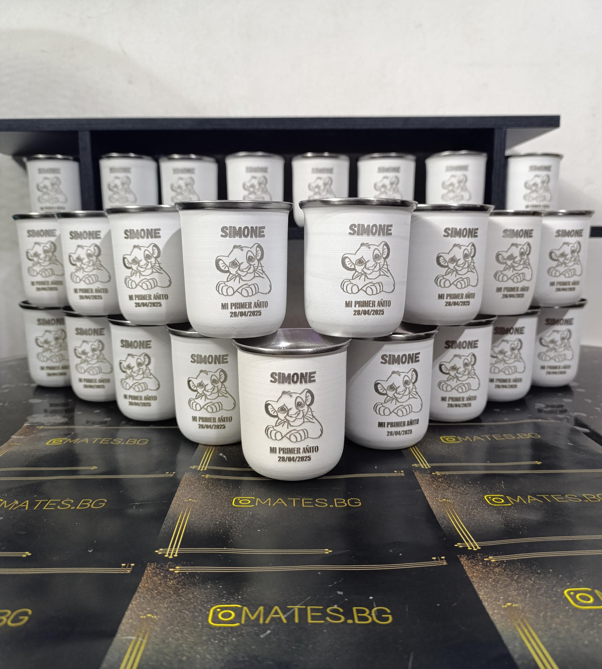 Souvenir para Primer Añito - Mate vasito personalizado