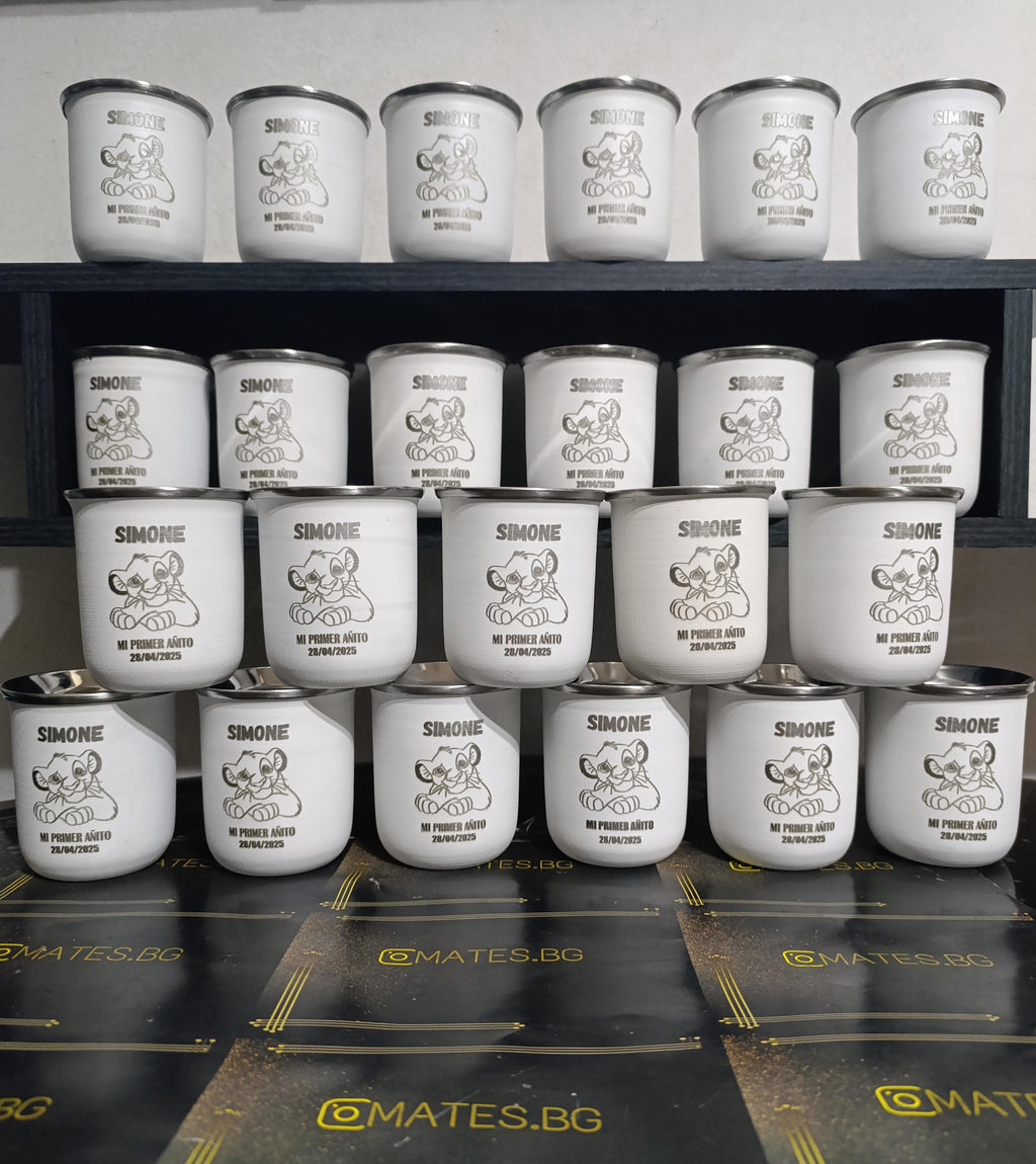 Souvenir para Primer Añito - Mate vasito personalizado