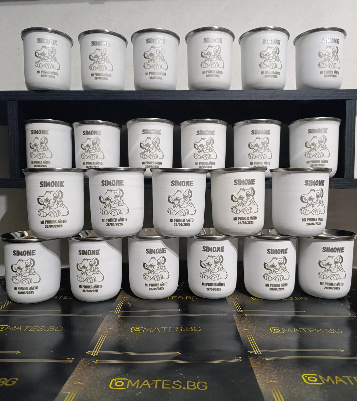 Souvenir para Primer Añito - Mate vasito personalizado
