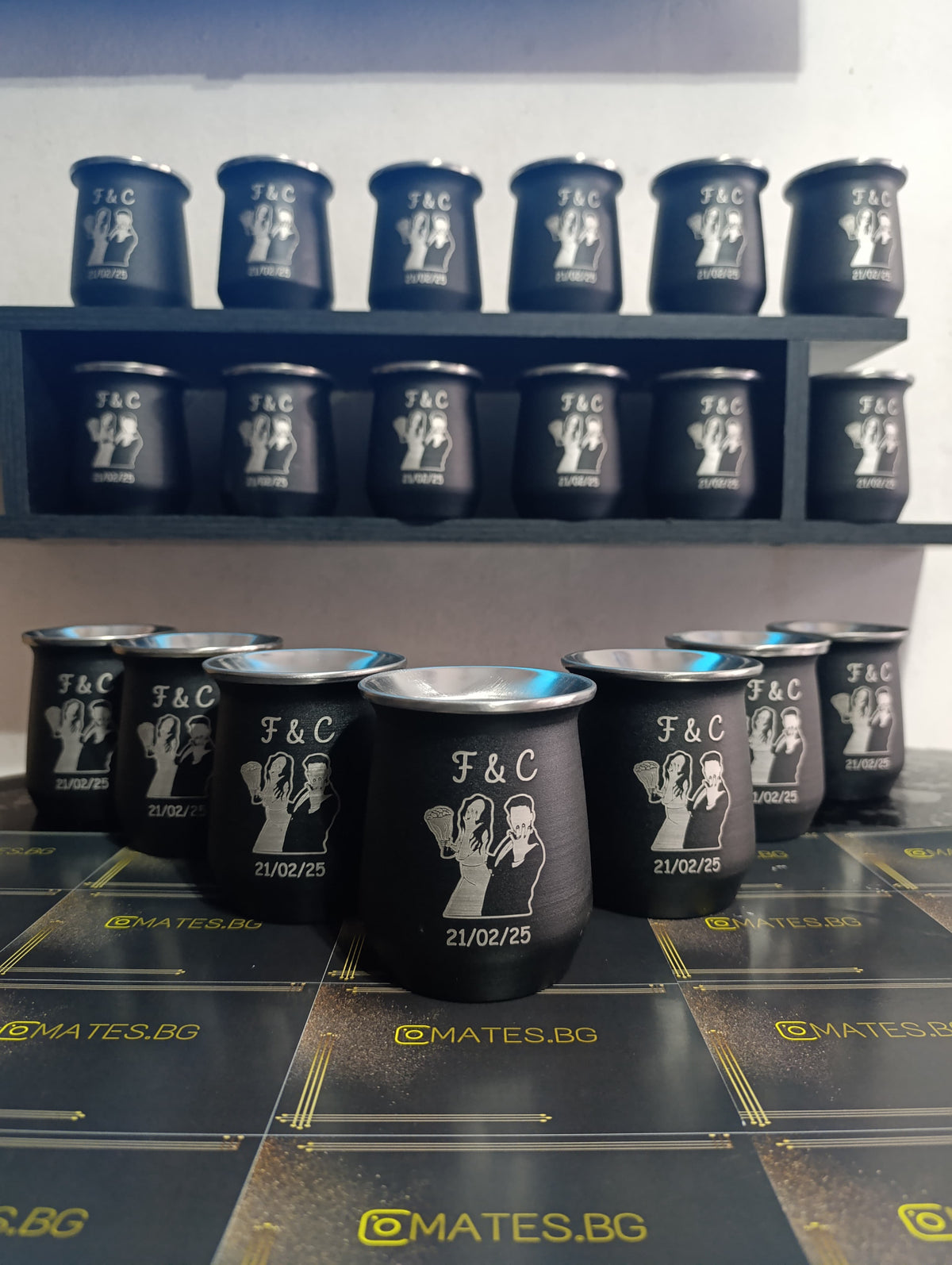 Souvenir para Bodas - Mate simil-stanley personalizado