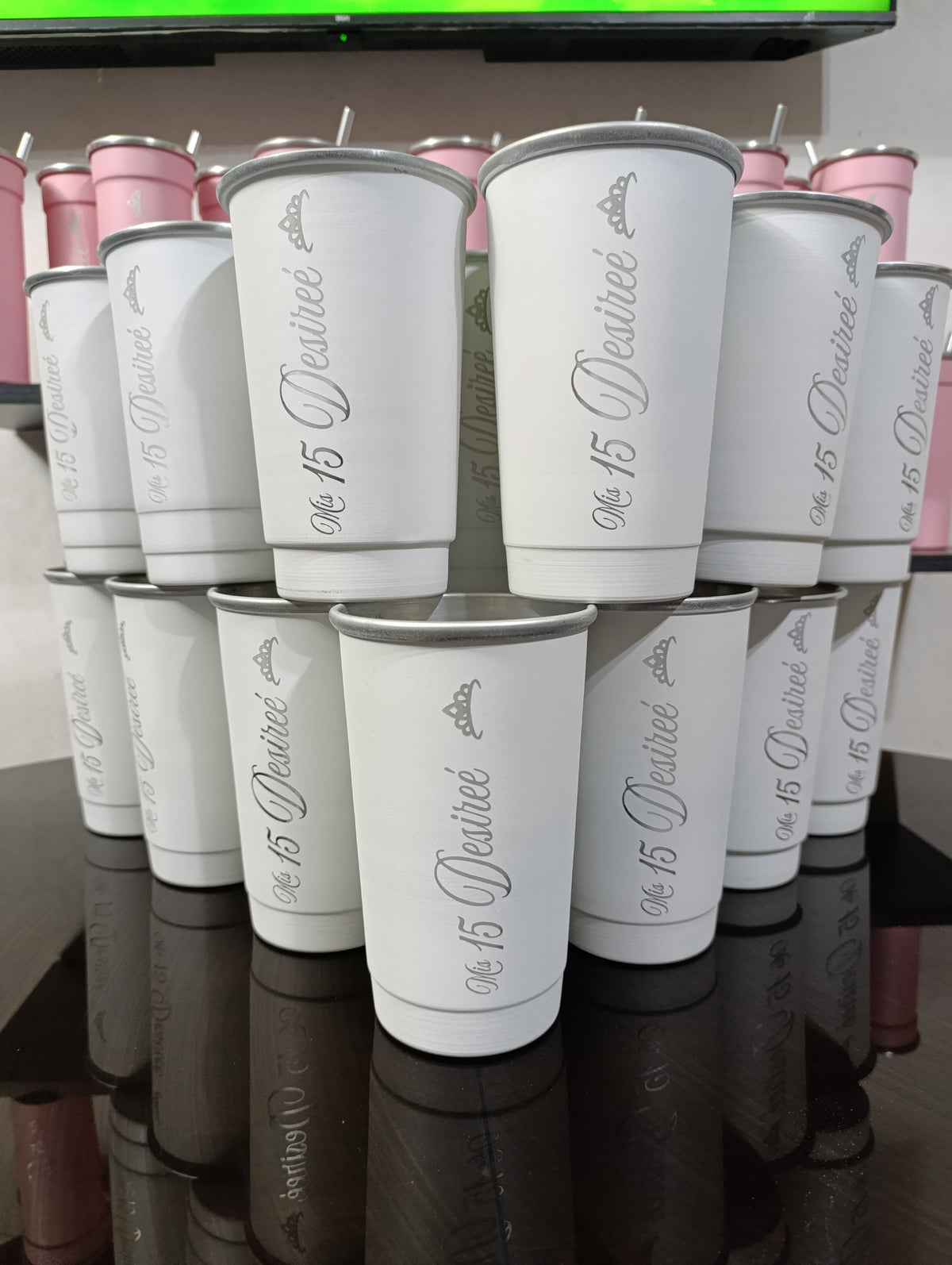 Souvenir para 15 años - Vaso de litro personalizado