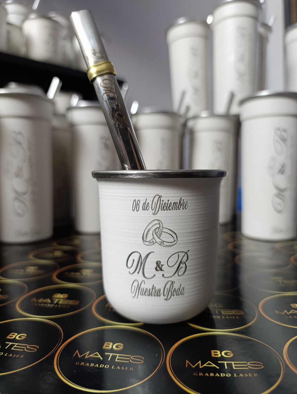 Souvenir para Bodas - Mate vasito personalizado