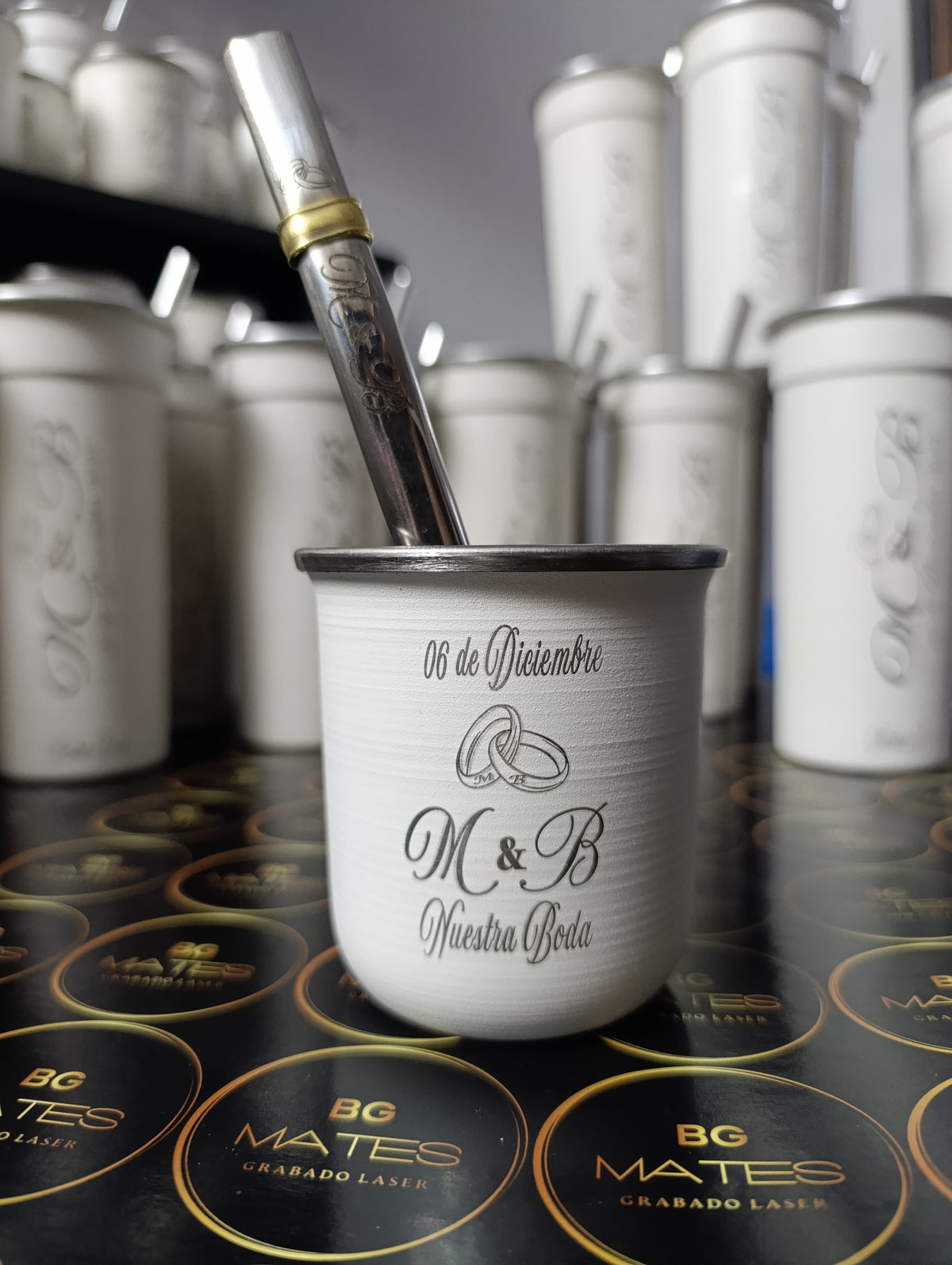 Souvenir para Bodas - Mate vasito personalizado