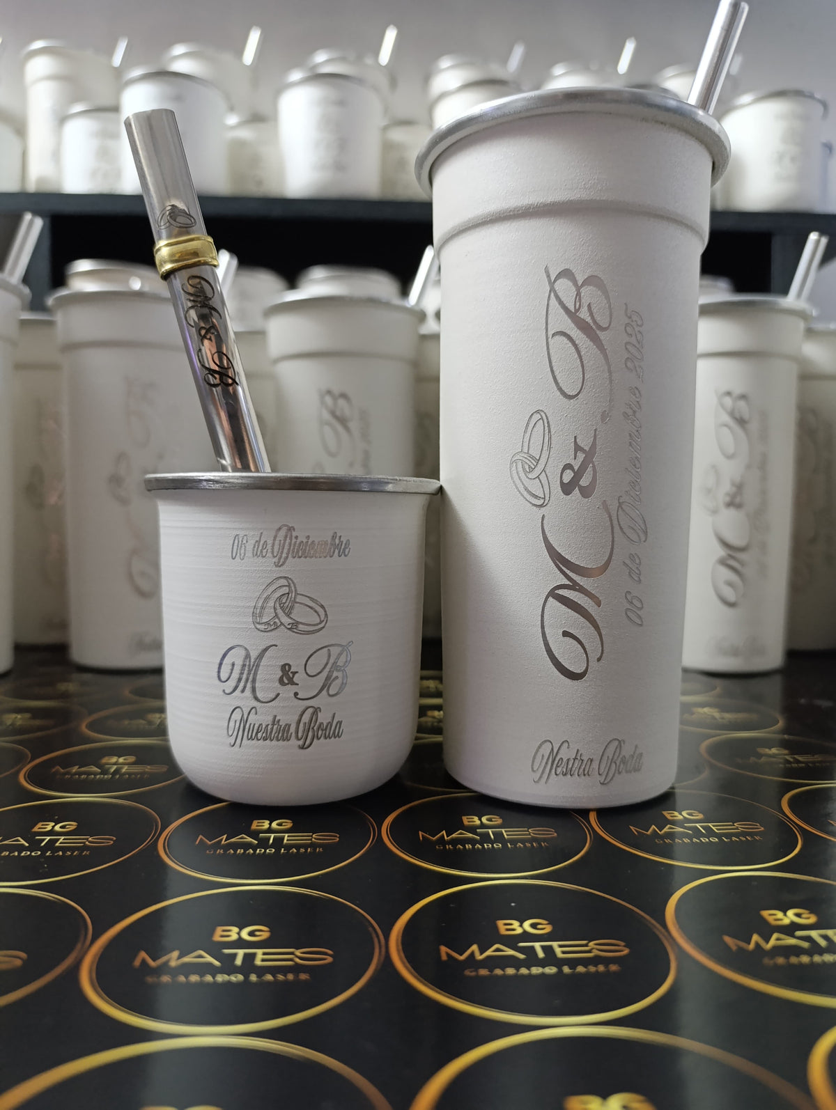 Souvenir para Bodas - Mate vasito personalizado