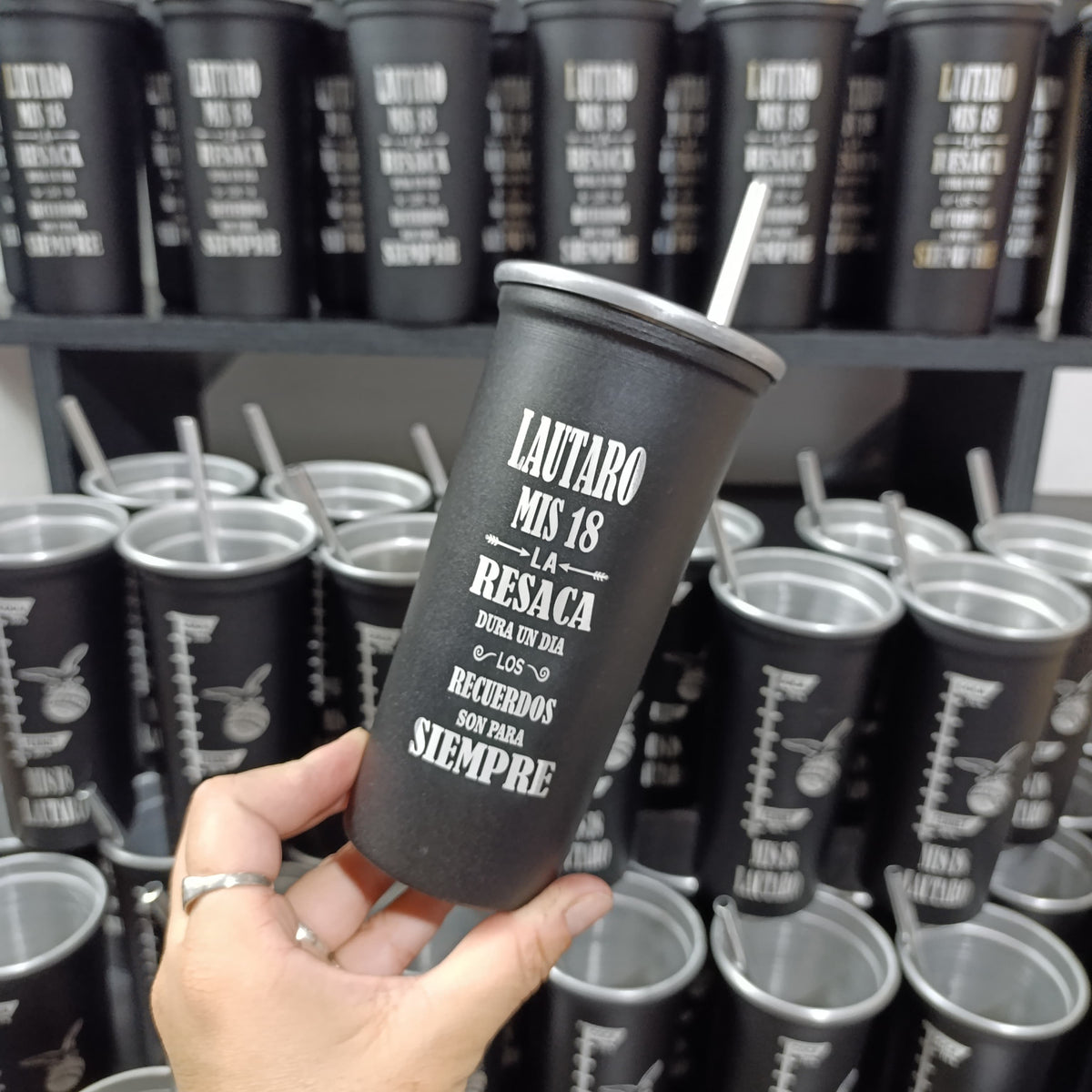 Souvenir para 18 años - Vaso Aperitivo de 600ml con sorbete