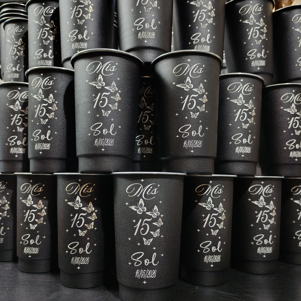 Souvenir para 15 años - Vaso de litro personalizado