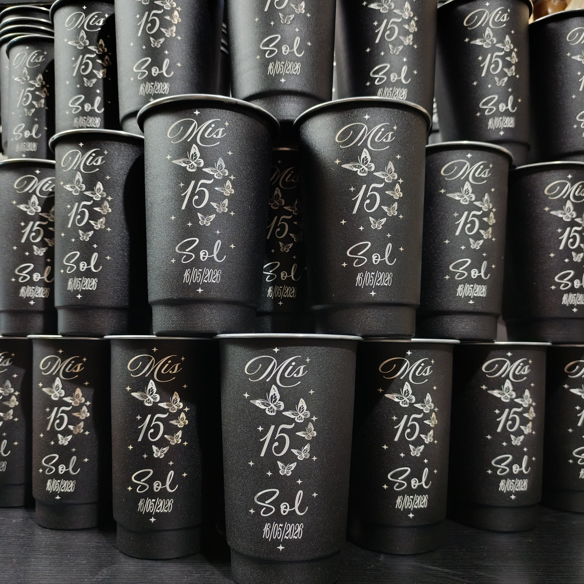 Souvenir para 15 años - Vaso de litro personalizado