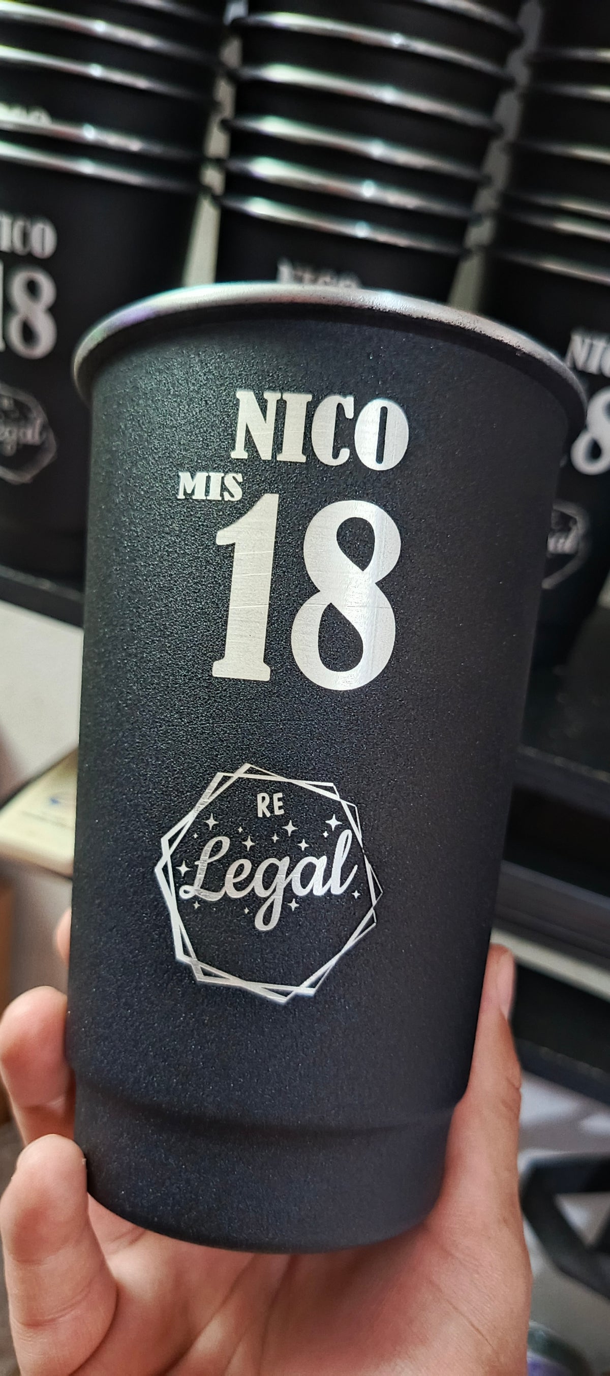 Souvenir para 18 años - Vaso de 1 litro personalizado