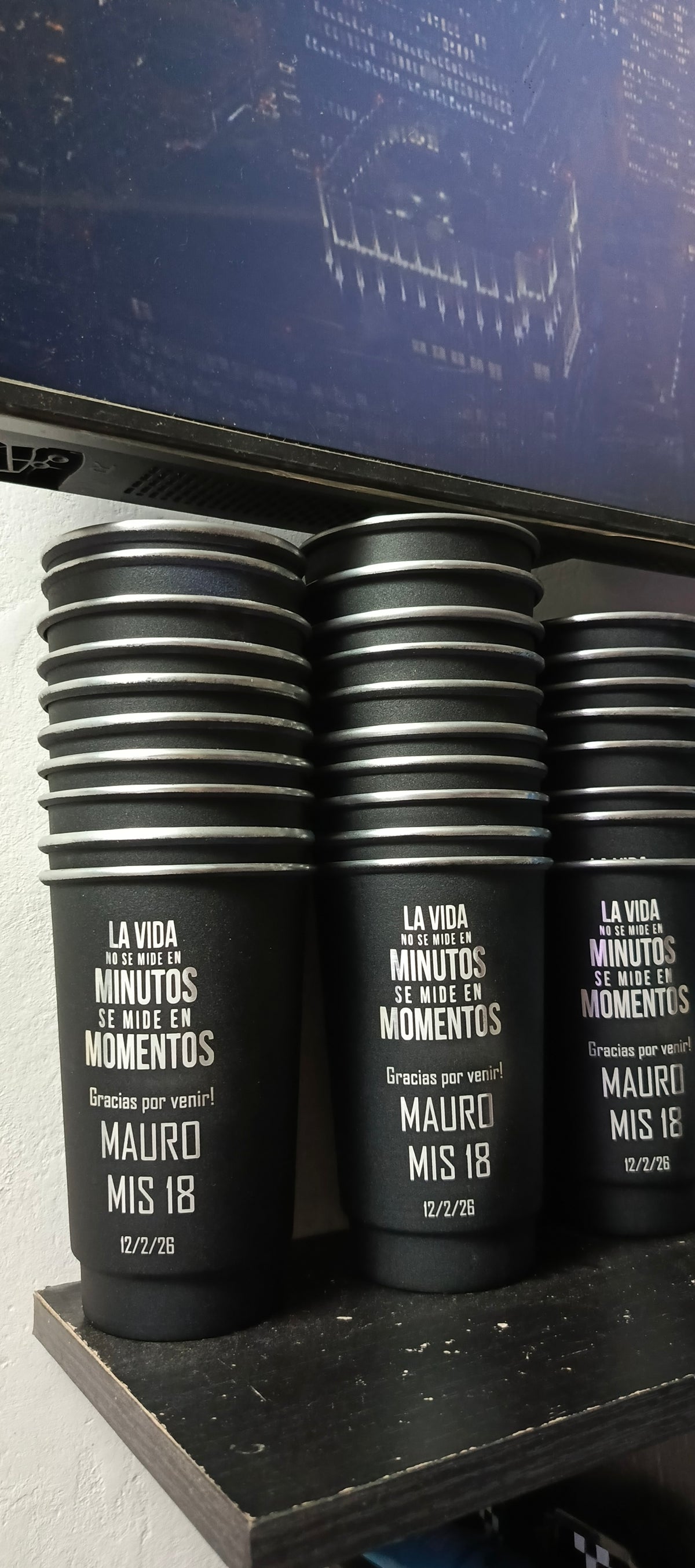 Souvenir para 18 años - Vaso de 1 litro personalizado