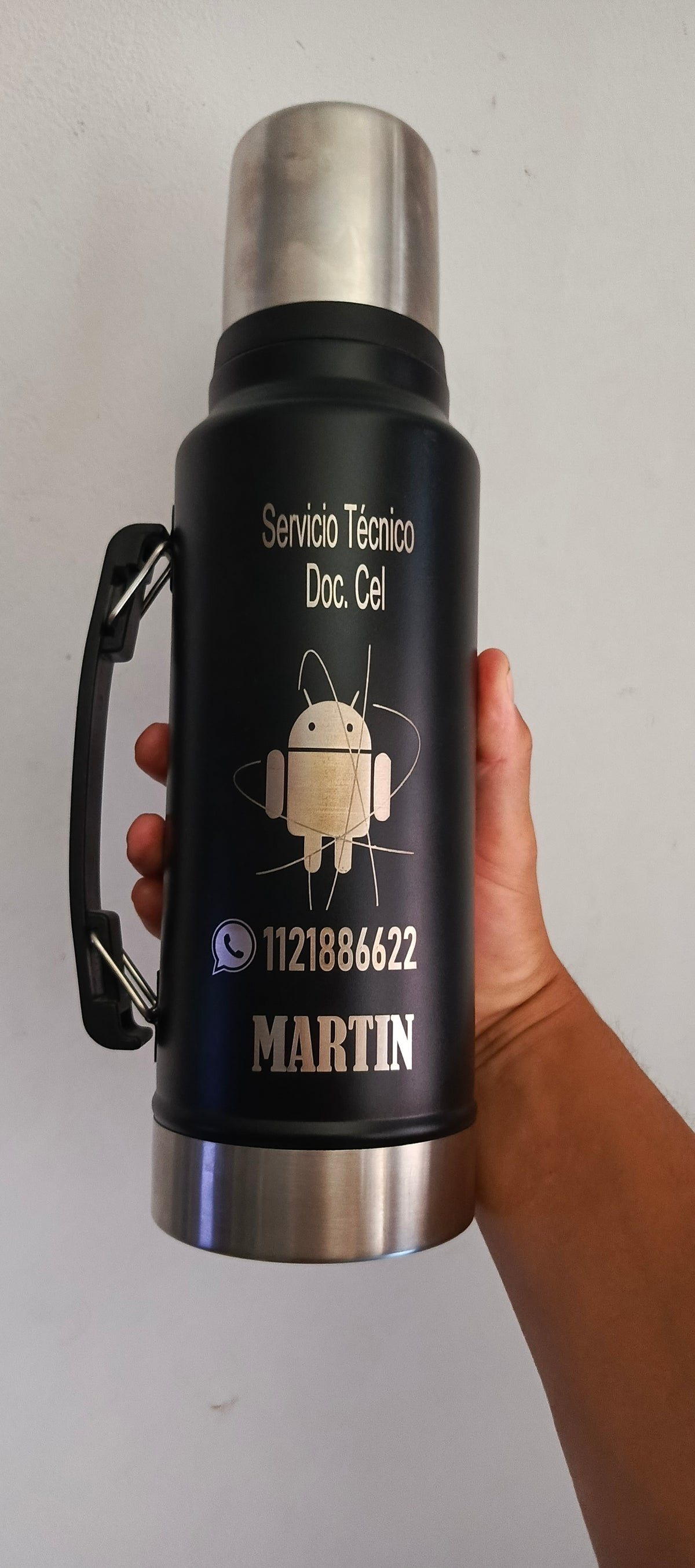 🔥 Termo 1,2 Litros con Manija – Full Grabado