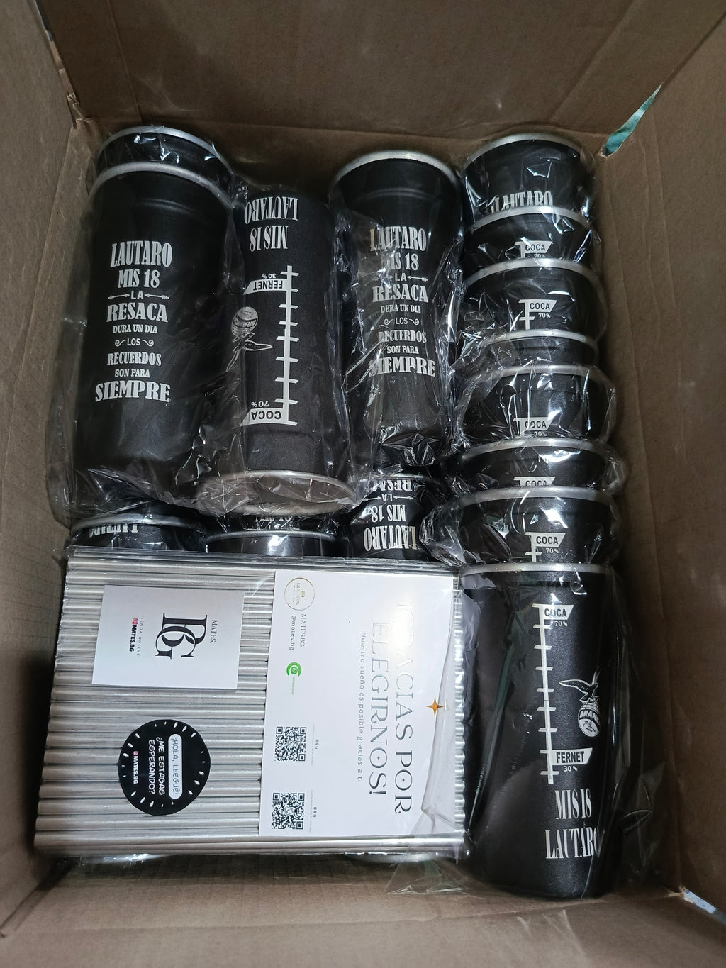 Souvenir para 18 años - Vaso Aperitivo de 600ml con sorbete