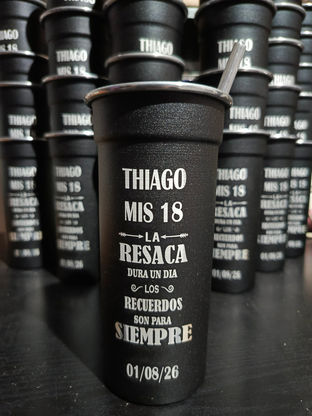 Souvenir para 18 años - Vaso Aperitivo de 600ml con sorbete