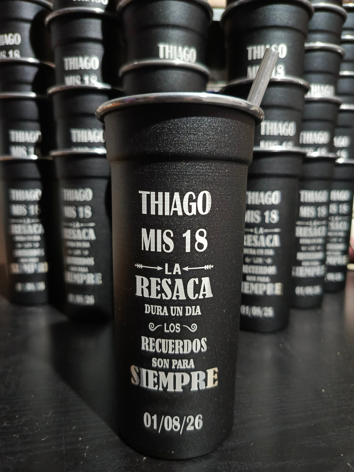 Souvenir para 18 años - Vaso Aperitivo de 600ml con sorbete