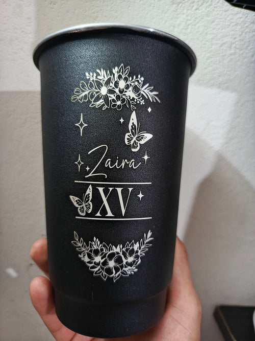 Souvenir para 15 años - Vaso de litro personalizado